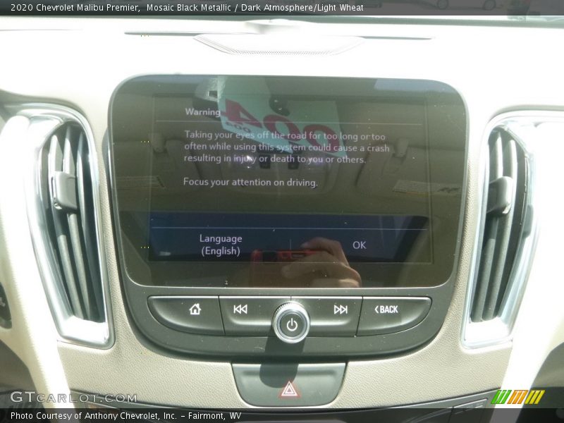Mosaic Black Metallic / Dark Atmosphere/Light Wheat 2020 Chevrolet Malibu Premier