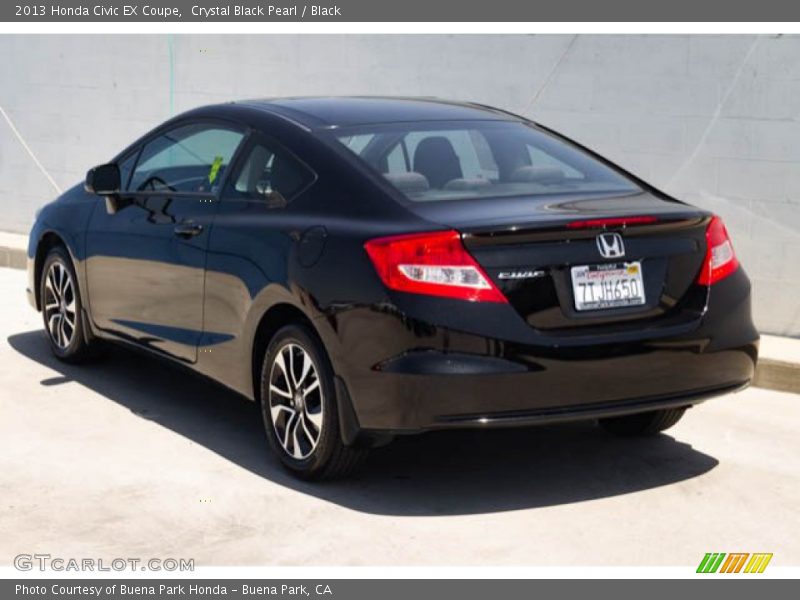 Crystal Black Pearl / Black 2013 Honda Civic EX Coupe