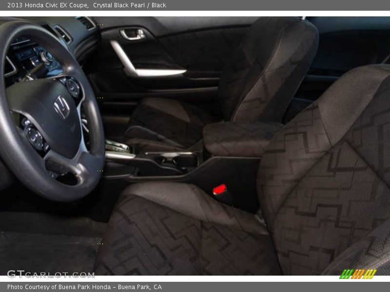 Crystal Black Pearl / Black 2013 Honda Civic EX Coupe