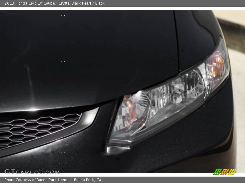 Crystal Black Pearl / Black 2013 Honda Civic EX Coupe