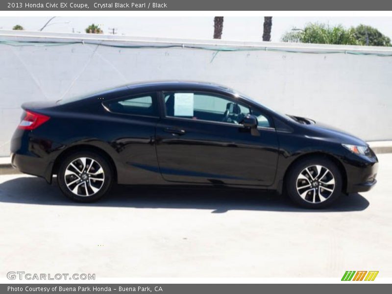 Crystal Black Pearl / Black 2013 Honda Civic EX Coupe