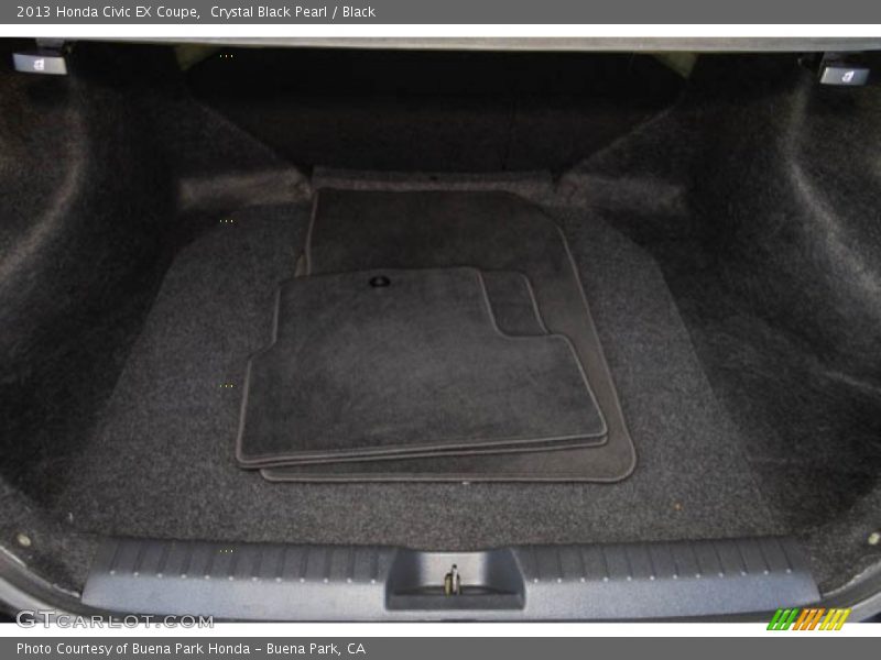 Crystal Black Pearl / Black 2013 Honda Civic EX Coupe