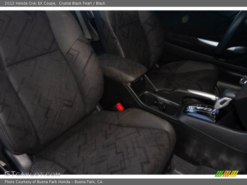 Crystal Black Pearl / Black 2013 Honda Civic EX Coupe