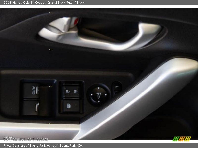 Crystal Black Pearl / Black 2013 Honda Civic EX Coupe