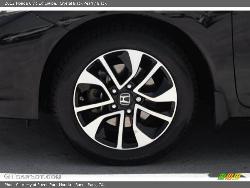 Crystal Black Pearl / Black 2013 Honda Civic EX Coupe