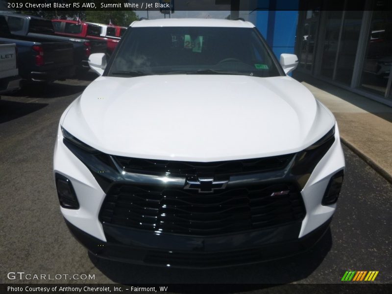 Summit White / Jet Black 2019 Chevrolet Blazer RS AWD