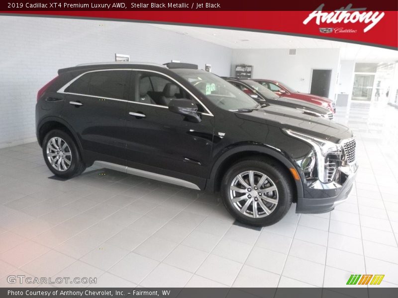 Stellar Black Metallic / Jet Black 2019 Cadillac XT4 Premium Luxury AWD