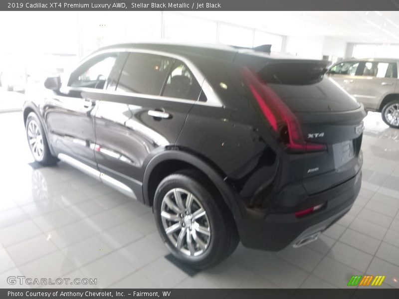 Stellar Black Metallic / Jet Black 2019 Cadillac XT4 Premium Luxury AWD