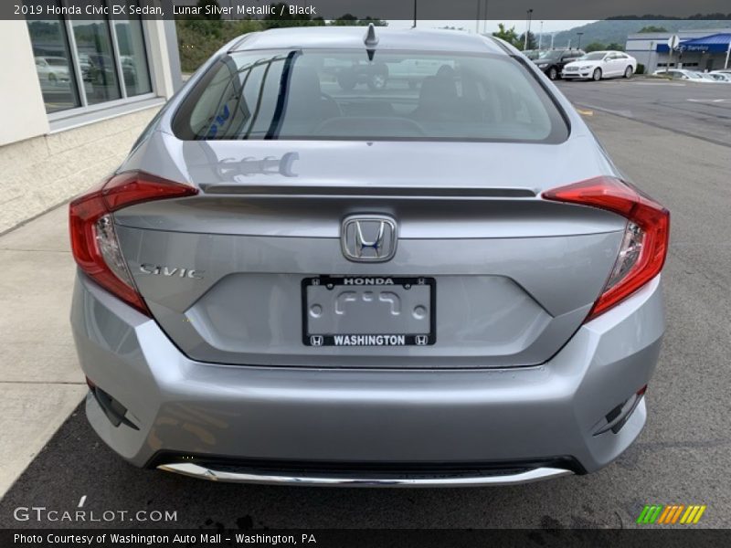 Lunar Silver Metallic / Black 2019 Honda Civic EX Sedan