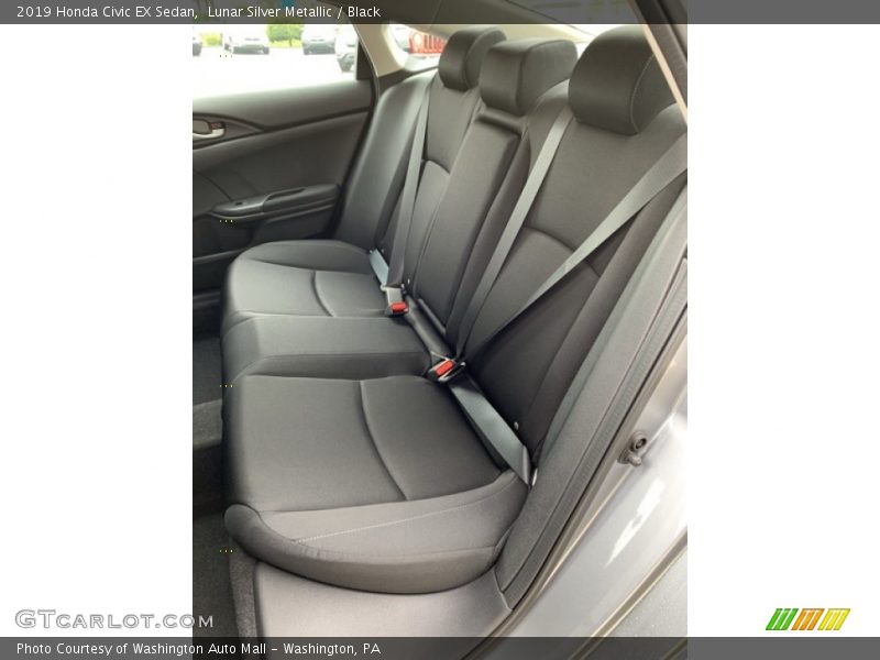 Lunar Silver Metallic / Black 2019 Honda Civic EX Sedan