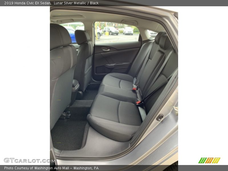 Lunar Silver Metallic / Black 2019 Honda Civic EX Sedan