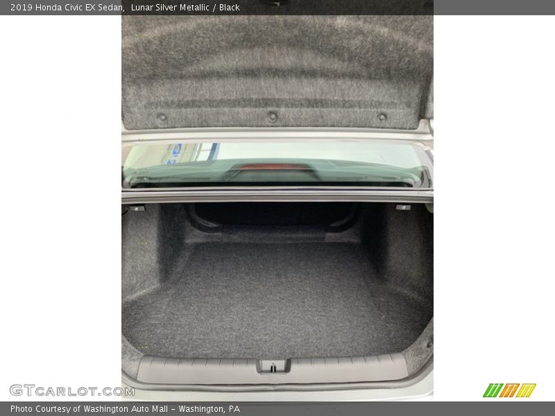 Lunar Silver Metallic / Black 2019 Honda Civic EX Sedan