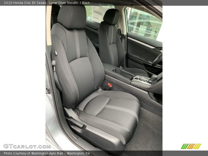 Lunar Silver Metallic / Black 2019 Honda Civic EX Sedan
