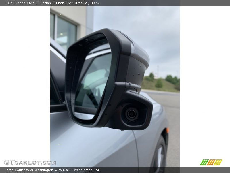 Lunar Silver Metallic / Black 2019 Honda Civic EX Sedan