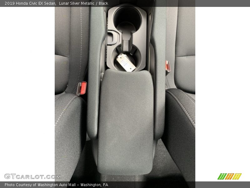 Lunar Silver Metallic / Black 2019 Honda Civic EX Sedan