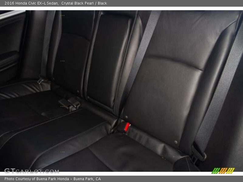 Crystal Black Pearl / Black 2016 Honda Civic EX-L Sedan
