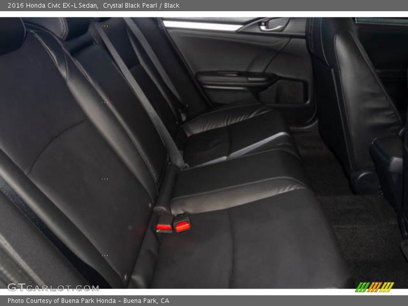 Crystal Black Pearl / Black 2016 Honda Civic EX-L Sedan