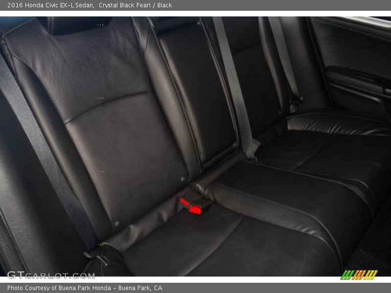 Crystal Black Pearl / Black 2016 Honda Civic EX-L Sedan