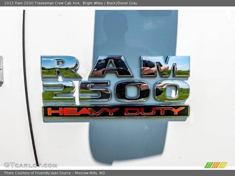 Bright White / Black/Diesel Gray 2013 Ram 2500 Tradesman Crew Cab 4x4