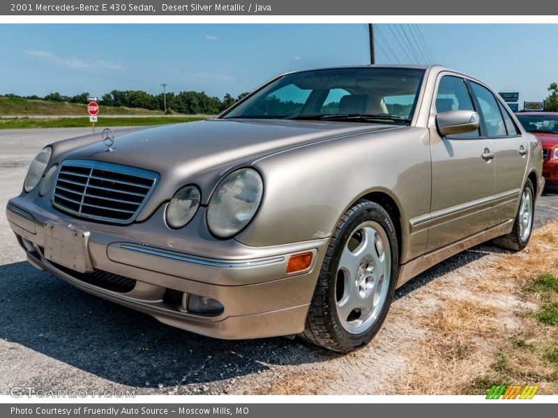 Desert Silver Metallic / Java 2001 Mercedes-Benz E 430 Sedan