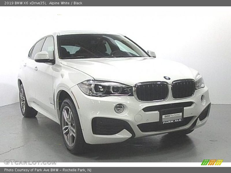 Alpine White / Black 2019 BMW X6 xDrive35i