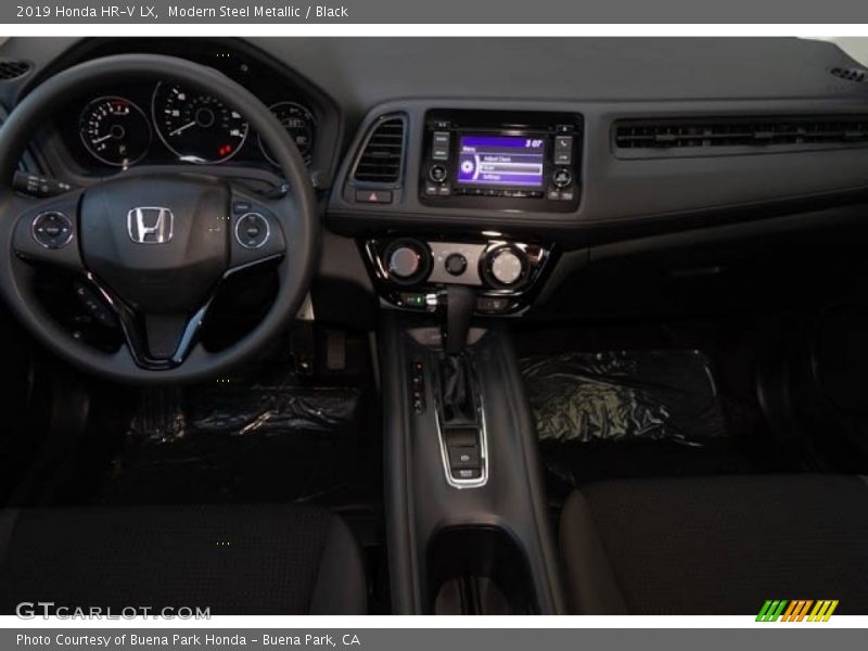 Modern Steel Metallic / Black 2019 Honda HR-V LX