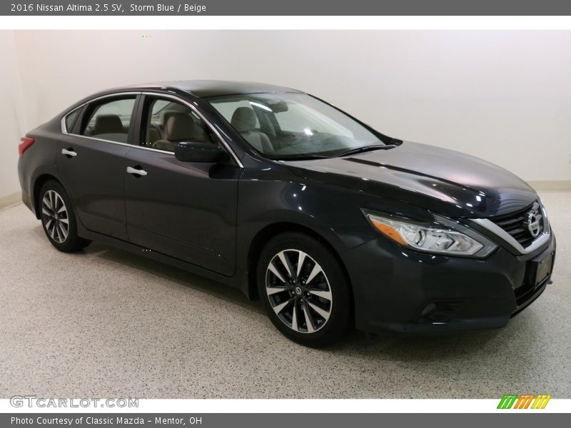 Storm Blue / Beige 2016 Nissan Altima 2.5 SV