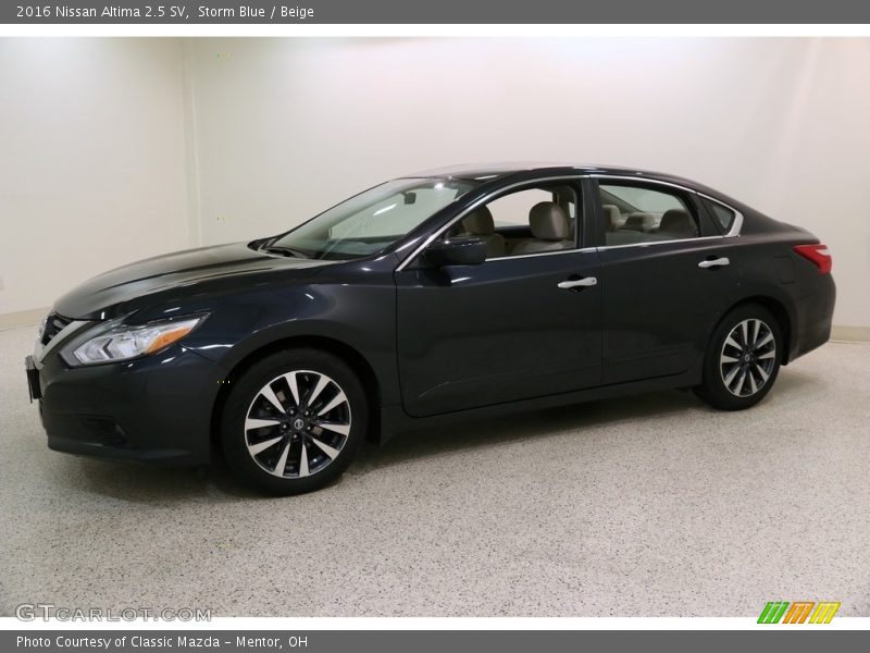 Storm Blue / Beige 2016 Nissan Altima 2.5 SV