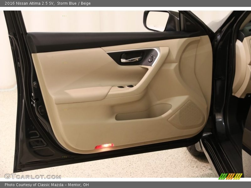 Storm Blue / Beige 2016 Nissan Altima 2.5 SV