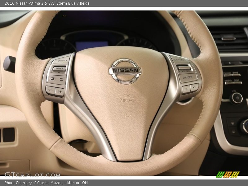 Storm Blue / Beige 2016 Nissan Altima 2.5 SV