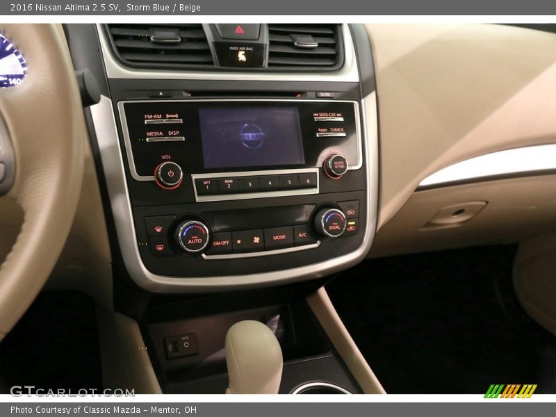 Storm Blue / Beige 2016 Nissan Altima 2.5 SV