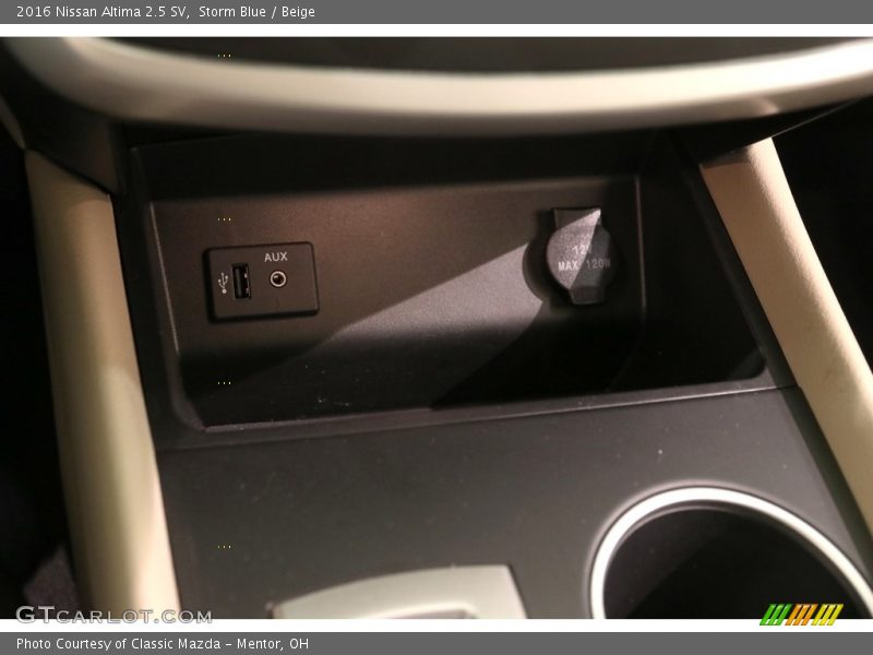 Storm Blue / Beige 2016 Nissan Altima 2.5 SV