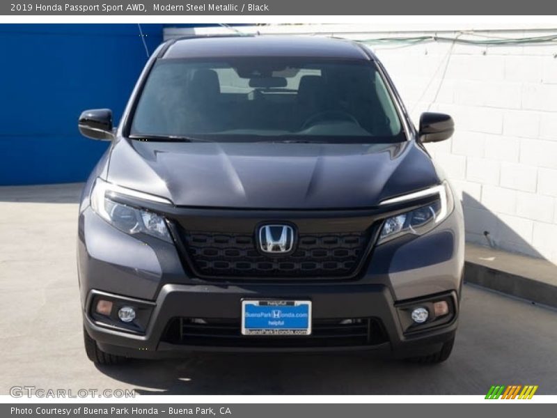 Modern Steel Metallic / Black 2019 Honda Passport Sport AWD