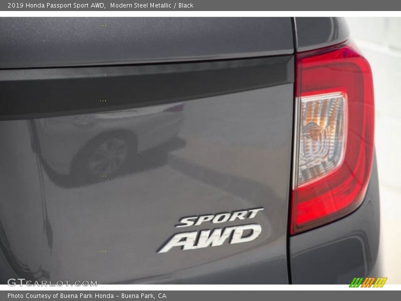 Modern Steel Metallic / Black 2019 Honda Passport Sport AWD