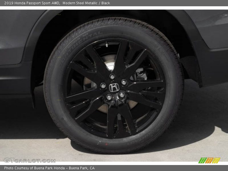 Modern Steel Metallic / Black 2019 Honda Passport Sport AWD