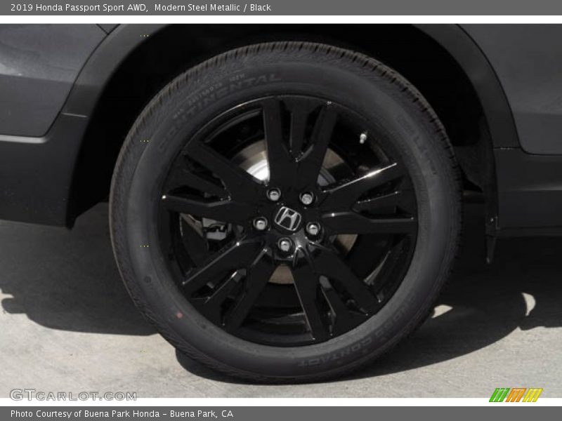 Modern Steel Metallic / Black 2019 Honda Passport Sport AWD