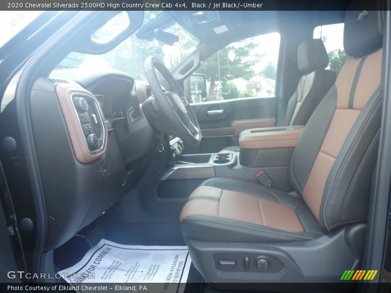  2020 Silverado 2500HD High Country Crew Cab 4x4 Jet Black/­Umber Interior