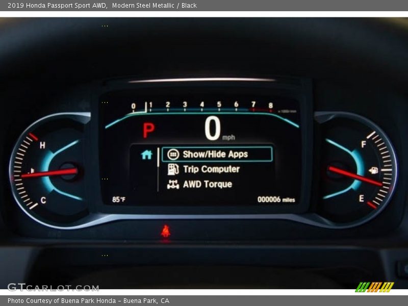 Modern Steel Metallic / Black 2019 Honda Passport Sport AWD