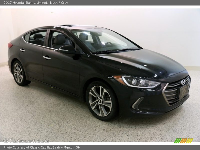 Black / Gray 2017 Hyundai Elantra Limited