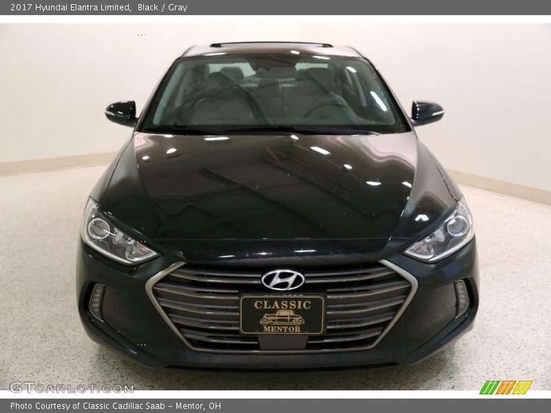 Black / Gray 2017 Hyundai Elantra Limited