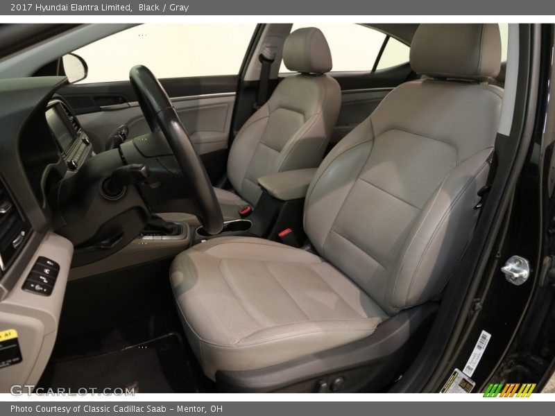 Black / Gray 2017 Hyundai Elantra Limited