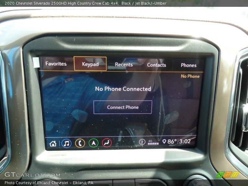Controls of 2020 Silverado 2500HD High Country Crew Cab 4x4
