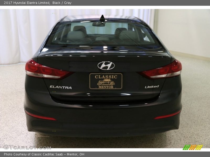 Black / Gray 2017 Hyundai Elantra Limited