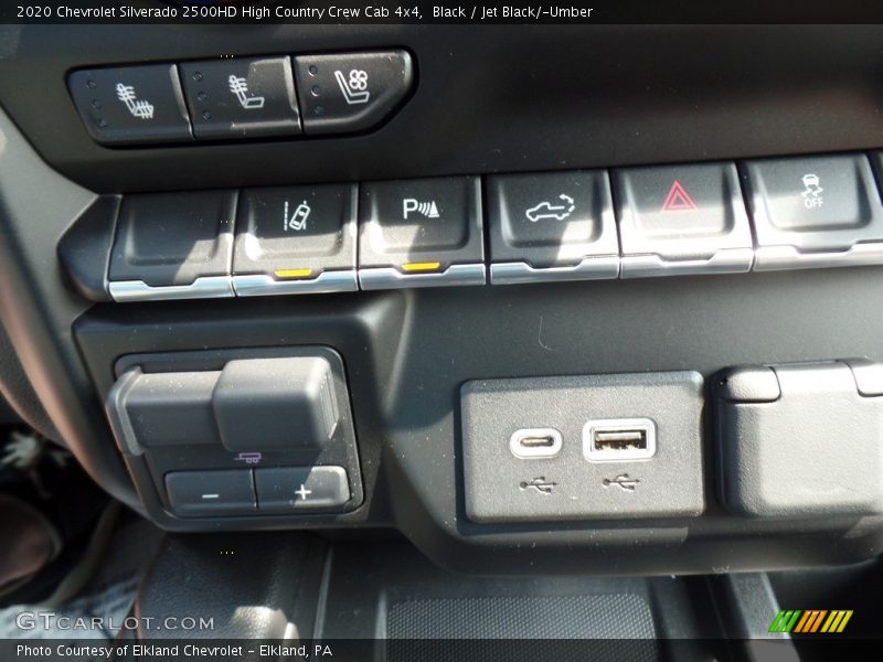Controls of 2020 Silverado 2500HD High Country Crew Cab 4x4