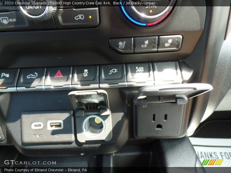 Controls of 2020 Silverado 2500HD High Country Crew Cab 4x4