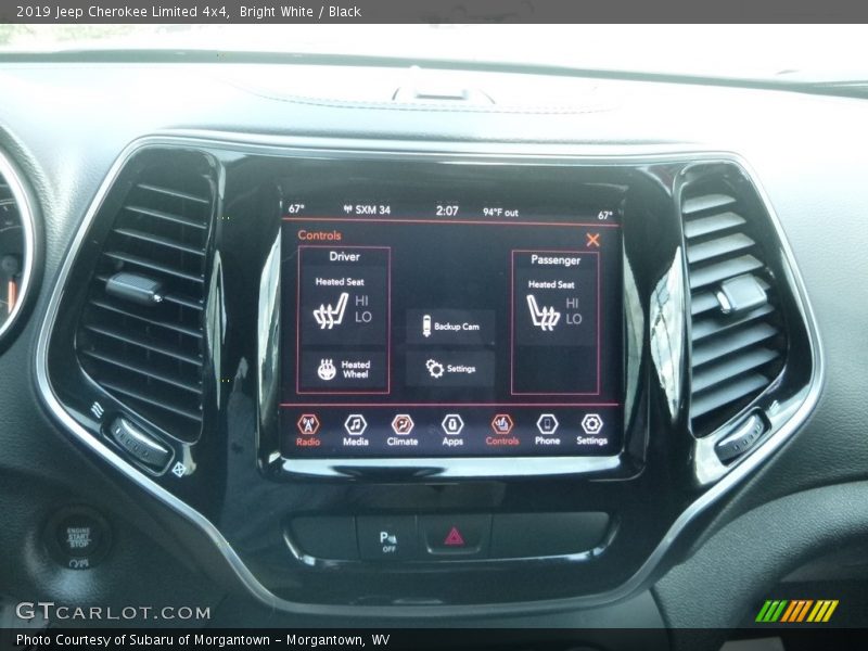 Bright White / Black 2019 Jeep Cherokee Limited 4x4