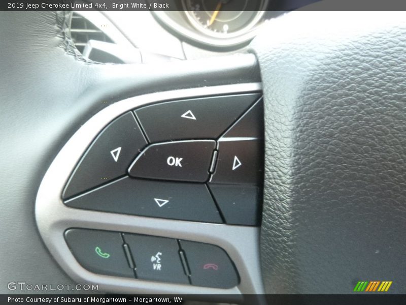 Bright White / Black 2019 Jeep Cherokee Limited 4x4