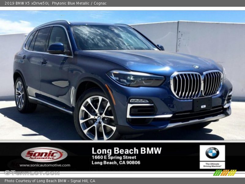 Phytonic Blue Metallic / Cognac 2019 BMW X5 xDrive50i