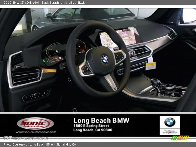 Black Sapphire Metallic / Black 2019 BMW X5 xDrive40i
