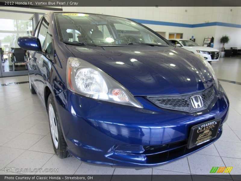 Vortex Blue Pearl / Gray 2012 Honda Fit